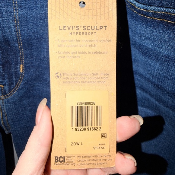 Levi's Dark Blue Straight Fit Jeans - Picture 7 of 7